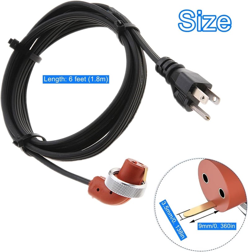 LDCRE 120V Block Heater Cord 251919, for Dodge Ram 2500 3500 Cummins 1989-Current 5.9 L /2007-Current 6.7 L, for 95-16 Ford 6.0 6.4 7.3 Powerstroke, Engine Block Heaters 68409910AB 3600008 - Image 5